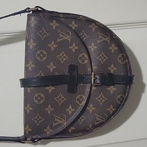 Louis Vuitton Chantilly PM CROSSbody Bag( Strap Has Been Replaced/ Dyed Black.